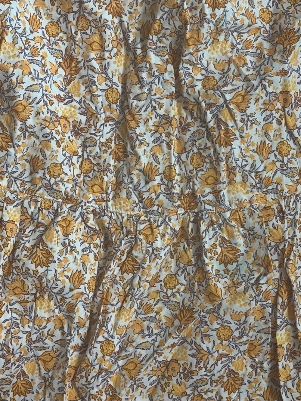 Old Navy White and Yellow Floral Tiered Sundress for Kids
